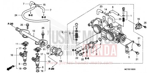 THROTTLE BODY FJS600A6 de 2006